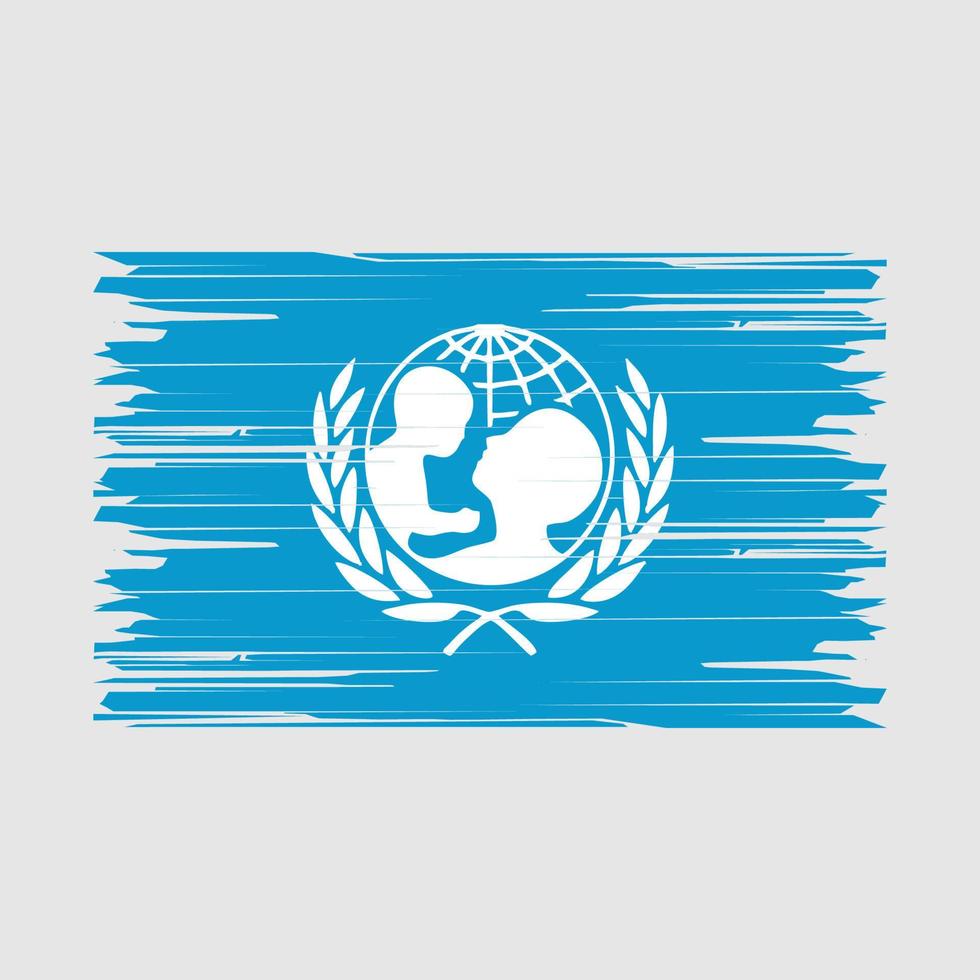 Unicef Flag Brush vector