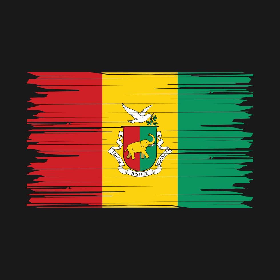 Guinea Flag Brush vector