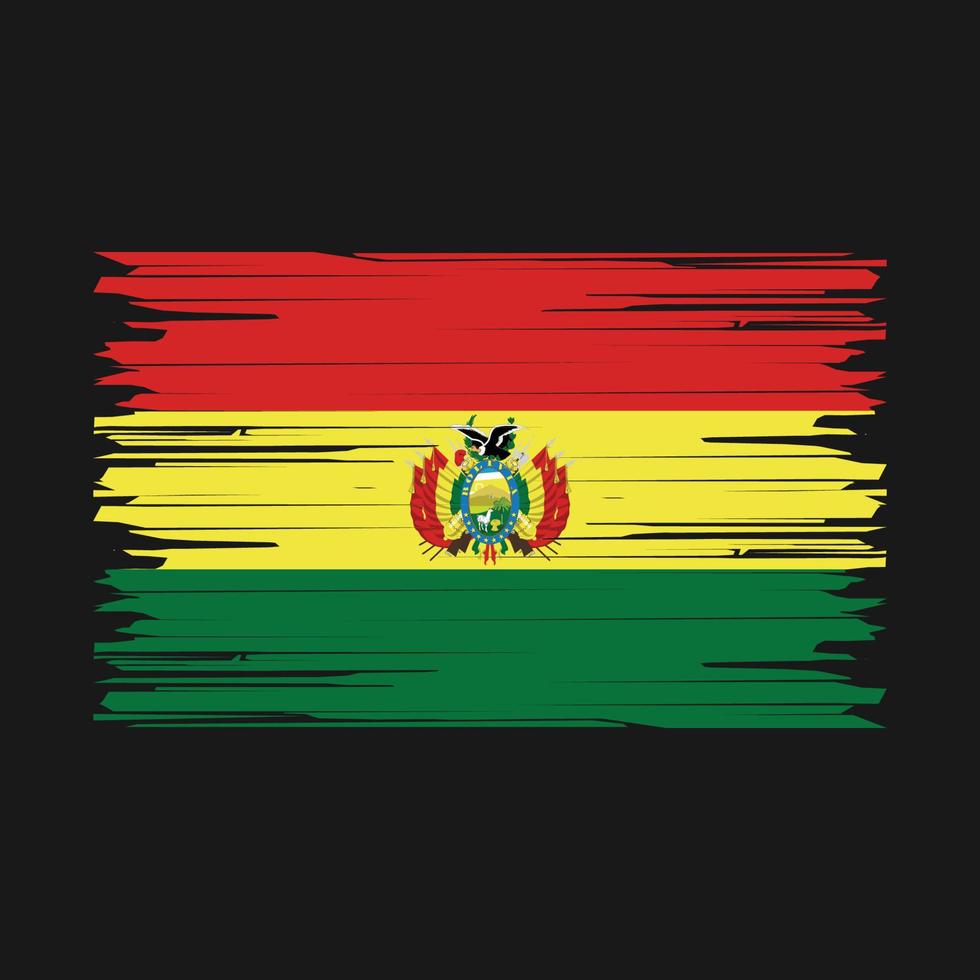 Bolivia Flag Brush vector