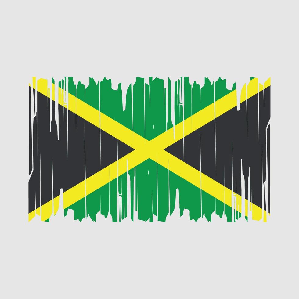 Jamaica Flag Brush Vector