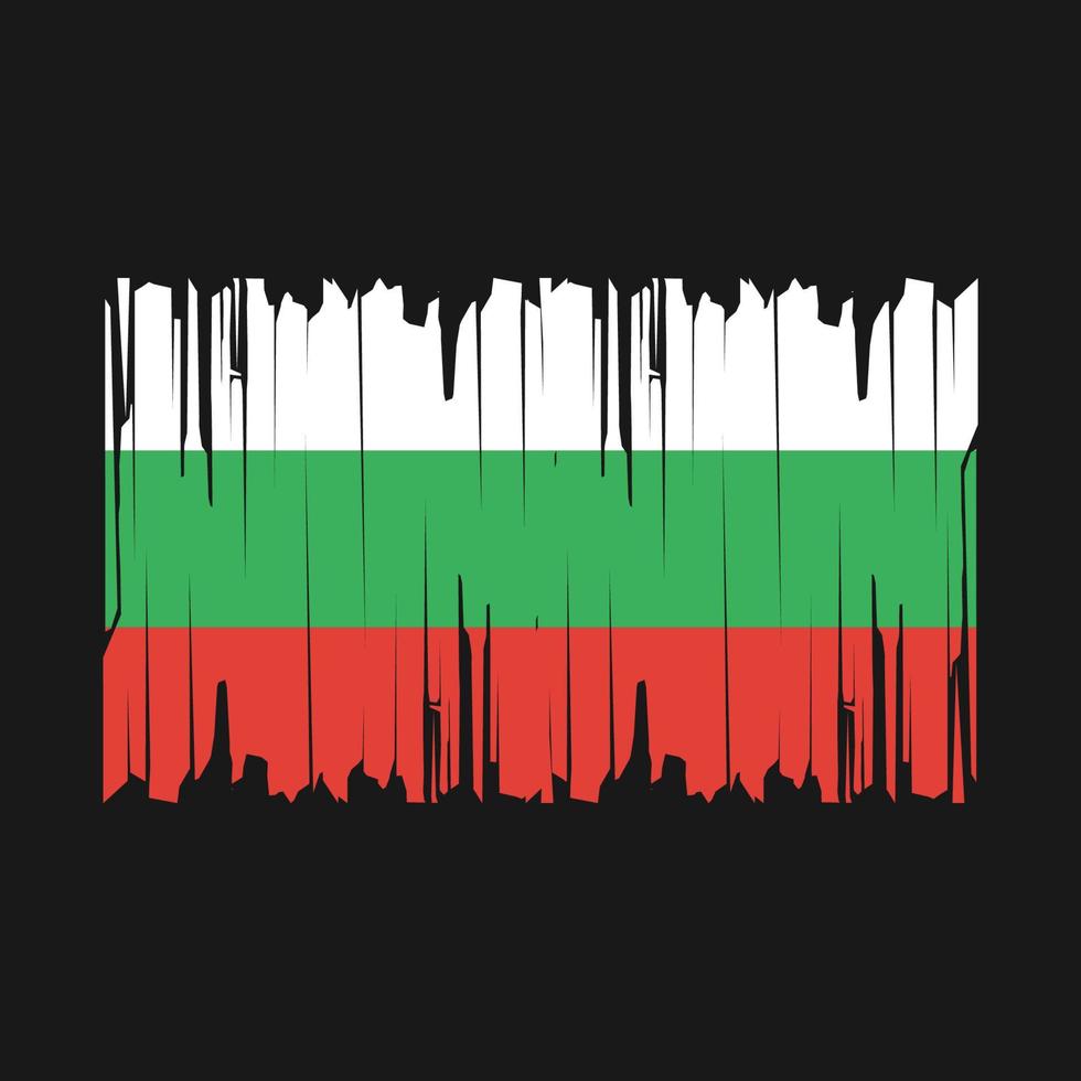 Bulgaria Flag Brush Vector