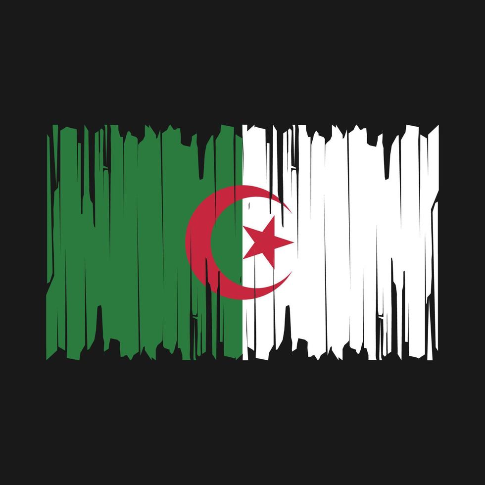 Algeria Flag Brush Vector