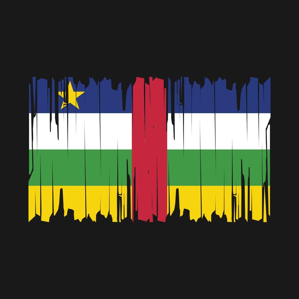 vector de pincel de bandera de África central