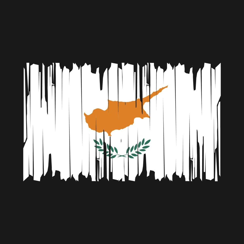 Cyprus Flag Brush Vector