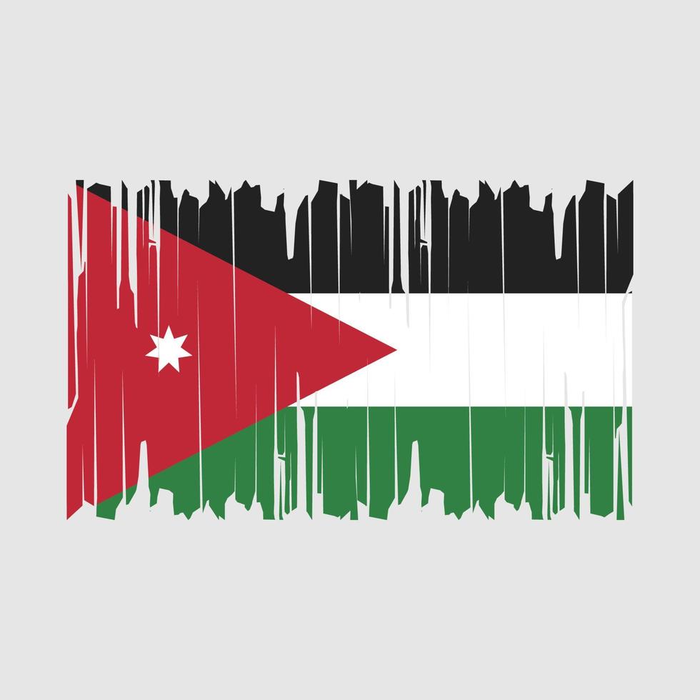 Jordan Flag Brush Vector