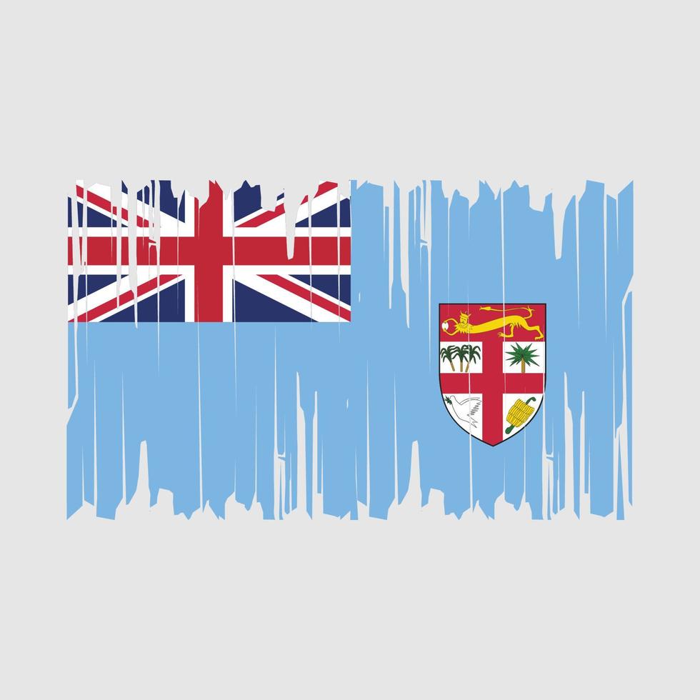 Fiji Flag Brush Vector