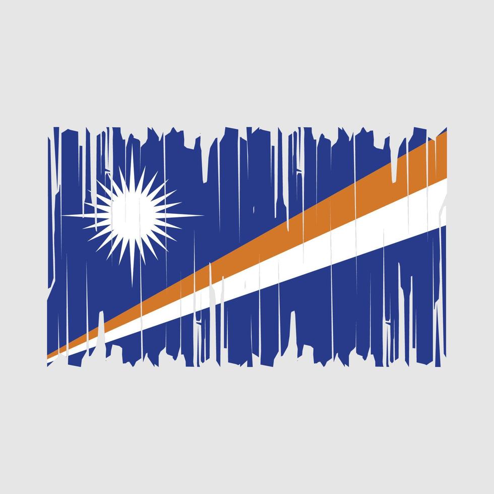 vector de pincel de bandera de las islas marshall