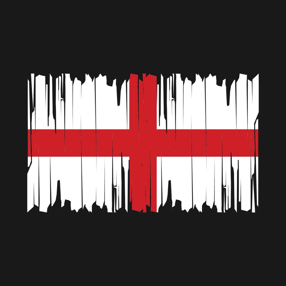 England Flag Brush Vector