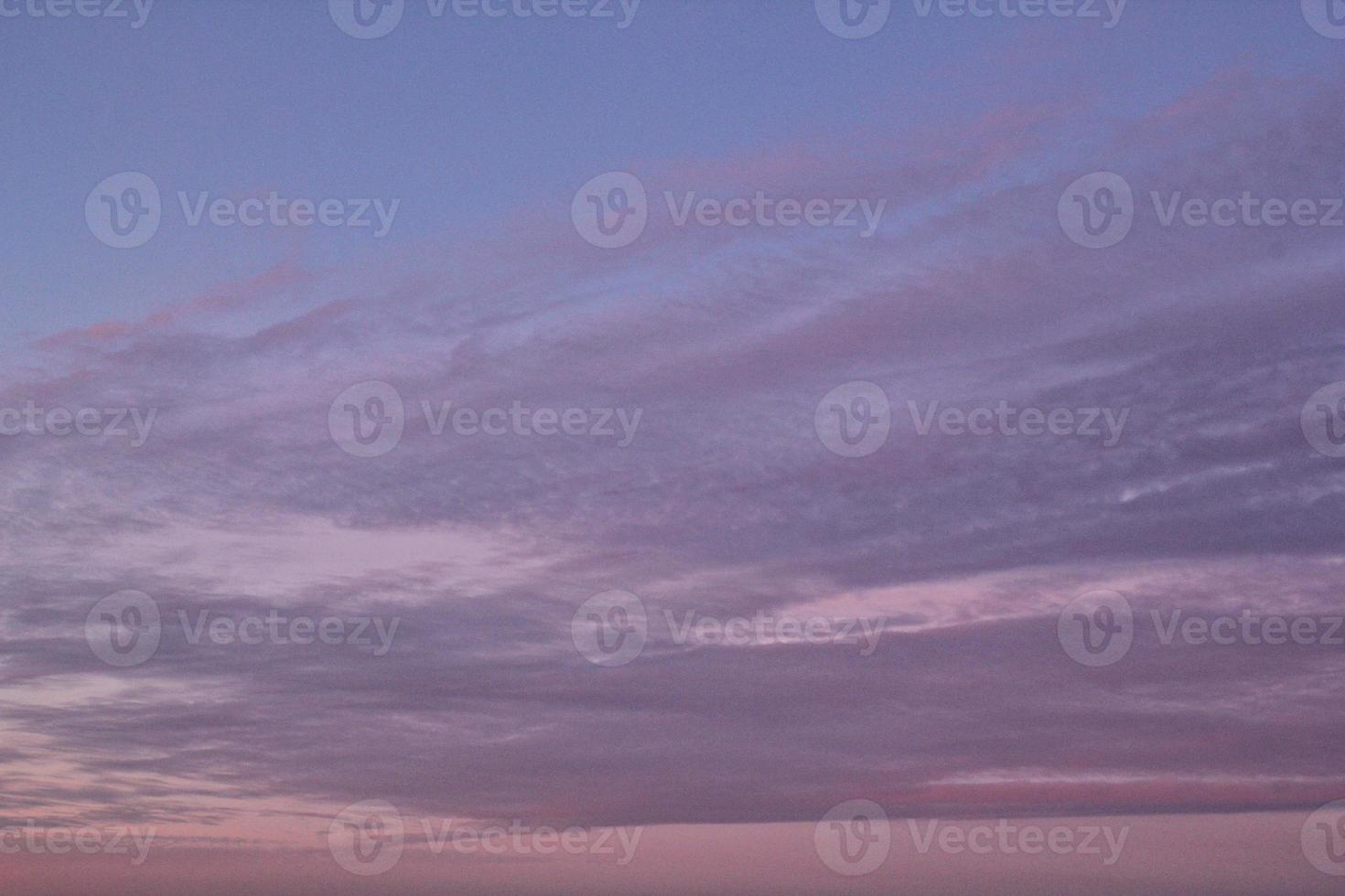 Colourful cloudy twilight beautiful sky cityscape sunset and morning sunrise. Dramatic evening night early morning view. Panoramic nature background concept. Copy space for text. World environment day photo