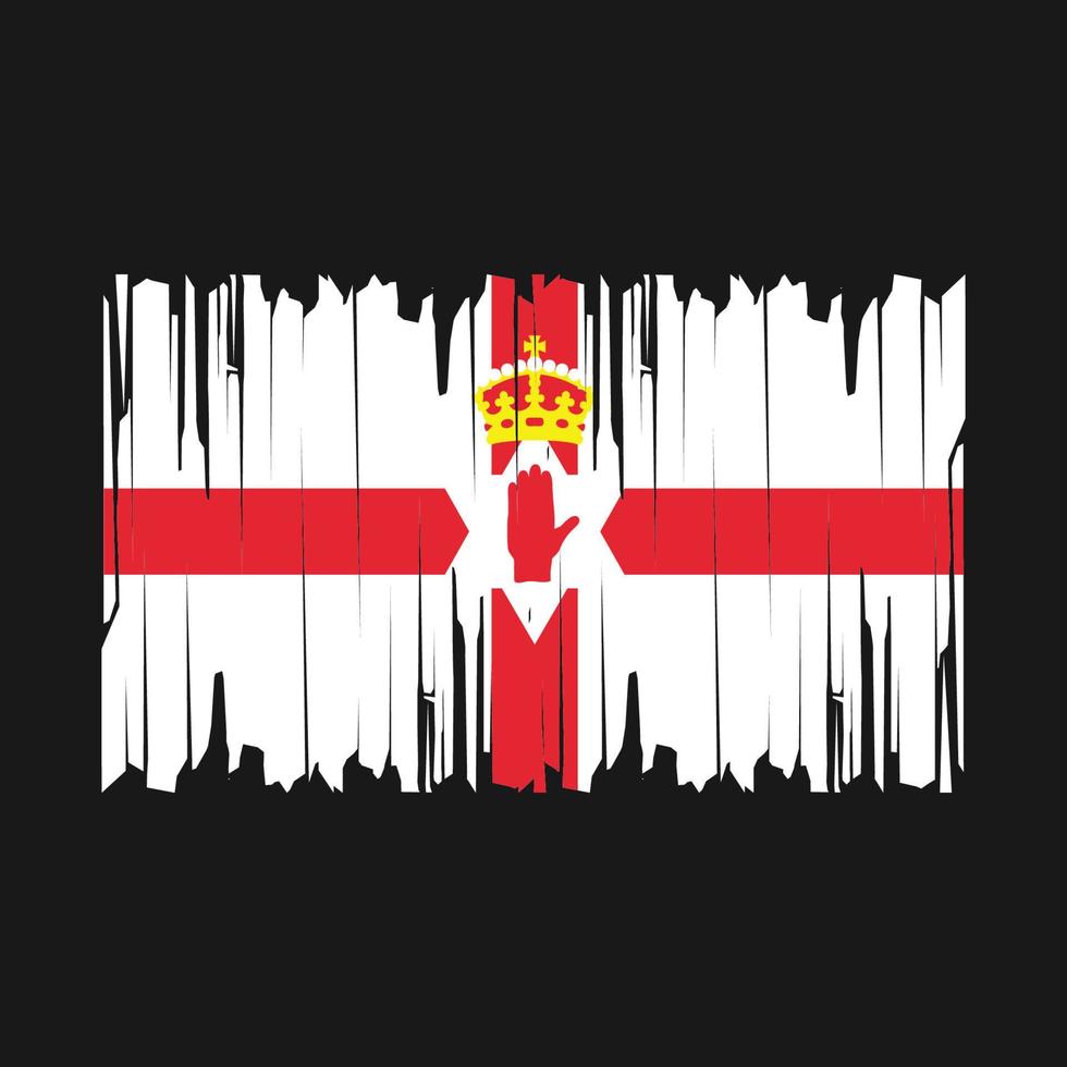 Northern Ireland Flag Brush Vector