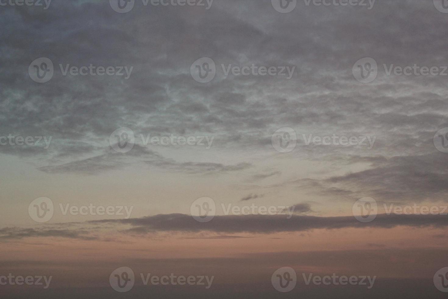 Colourful cloudy twilight beautiful sky cityscape sunset and morning sunrise. Dramatic evening night early morning view. Panoramic nature background concept. Copy space for text. World environment day photo
