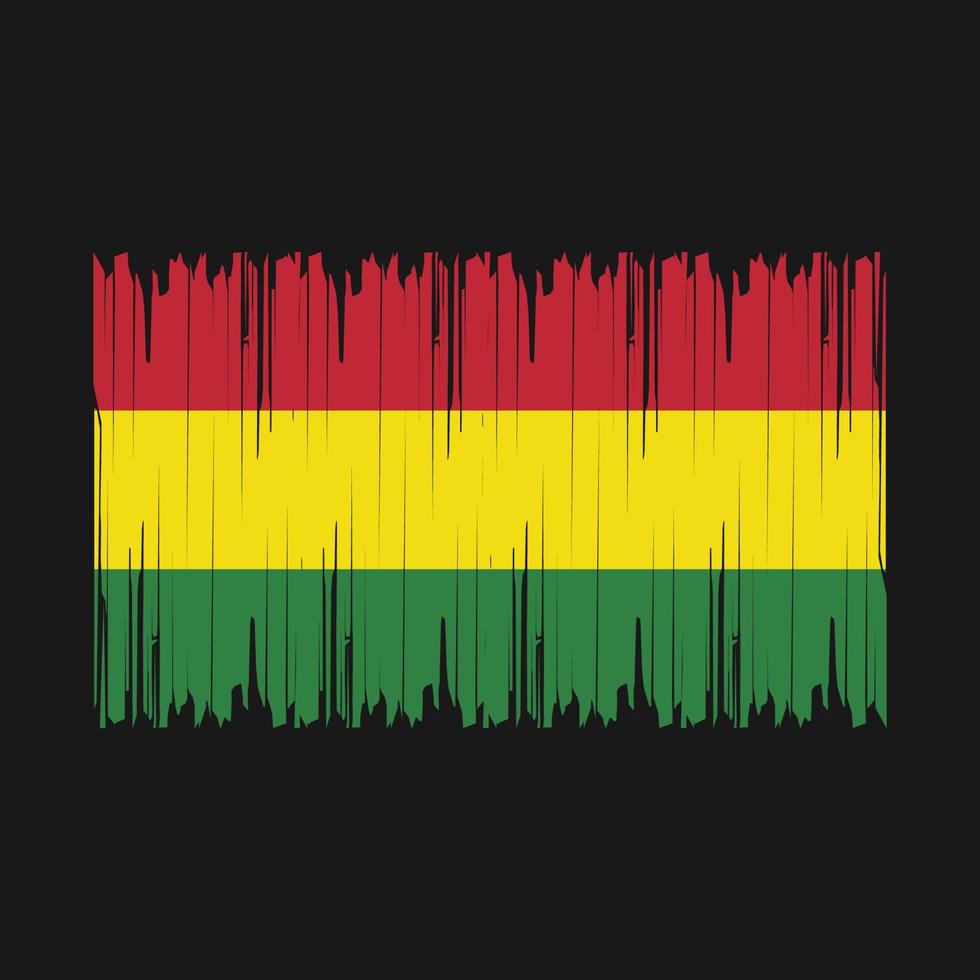 Bolivia Flag Brush Vector Illustration