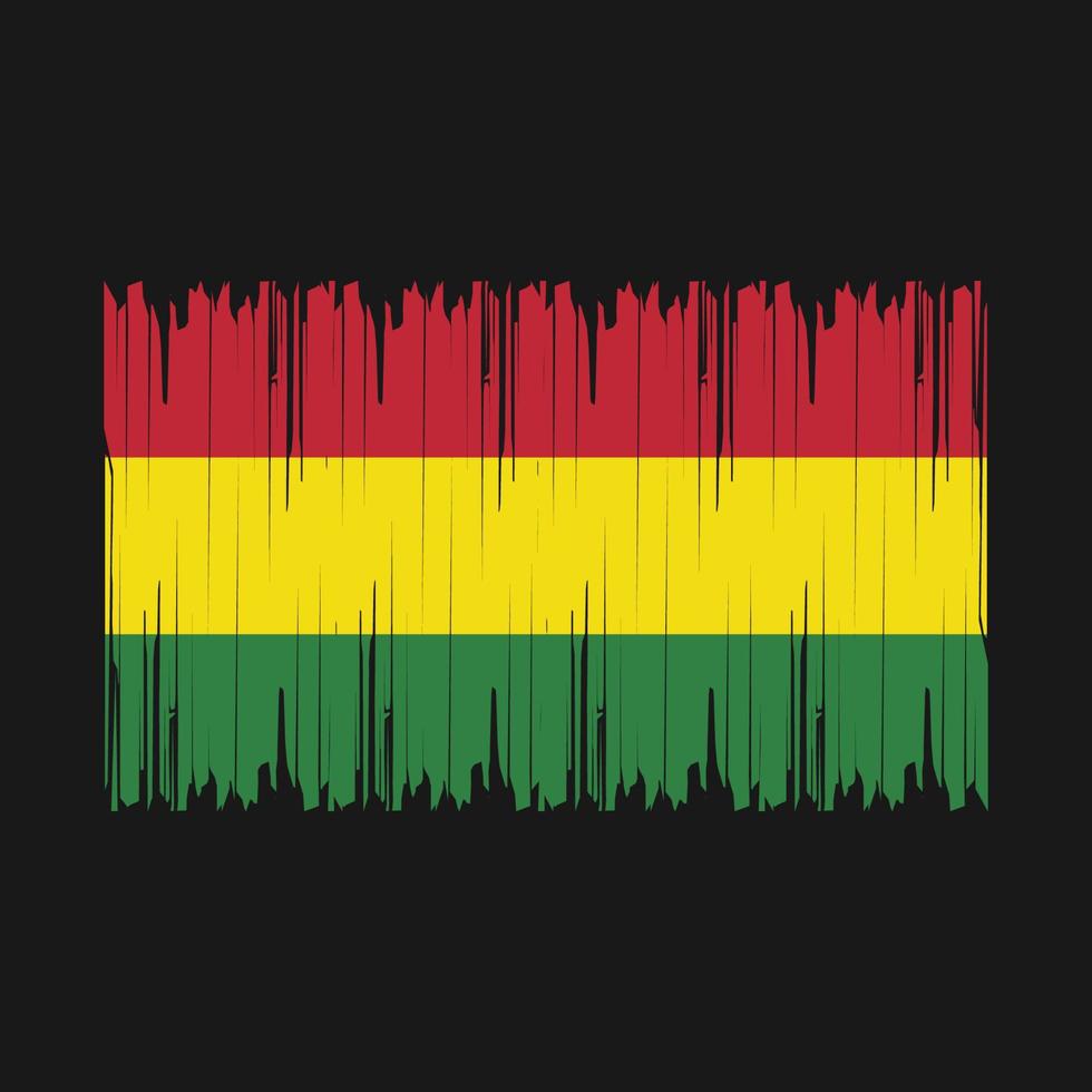 Bolivia Flag Brush Vector Illustration