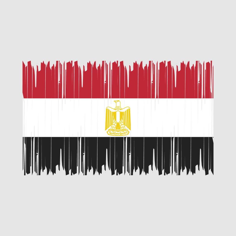 Egypt Flag Brush Vector Illustration