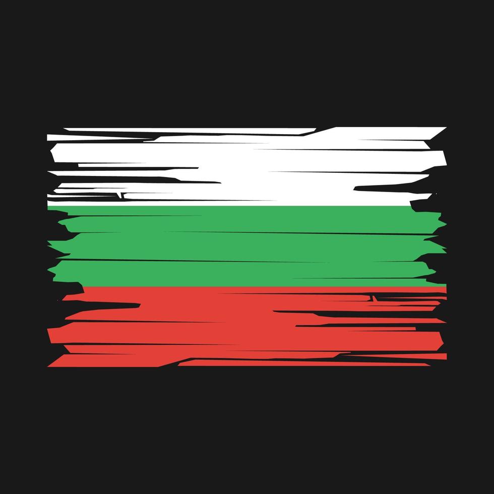 Bulgaria Flag Brush Vector