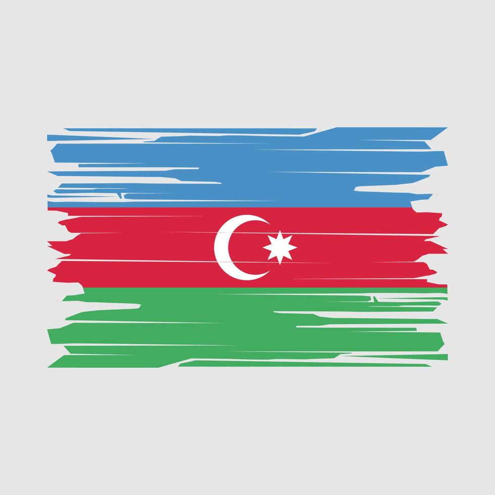 Azerbaijan Flag Brush Vector