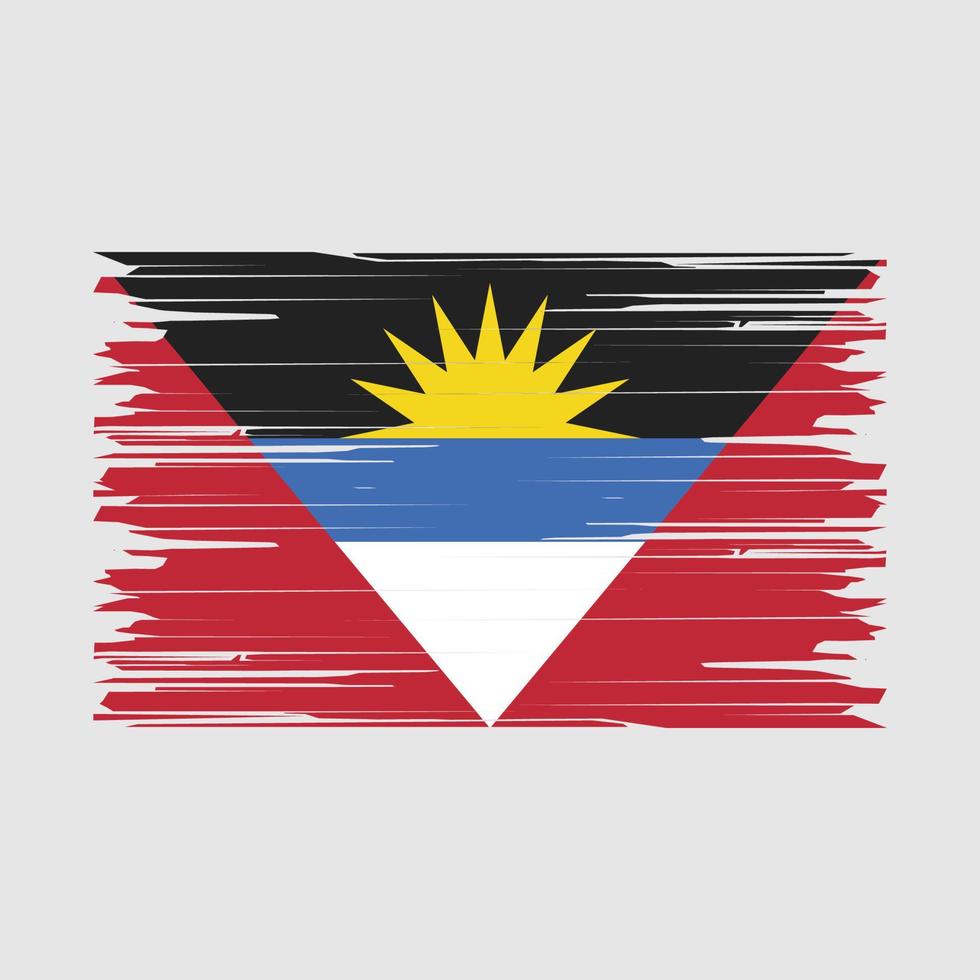 Antigua Flag Brush vector