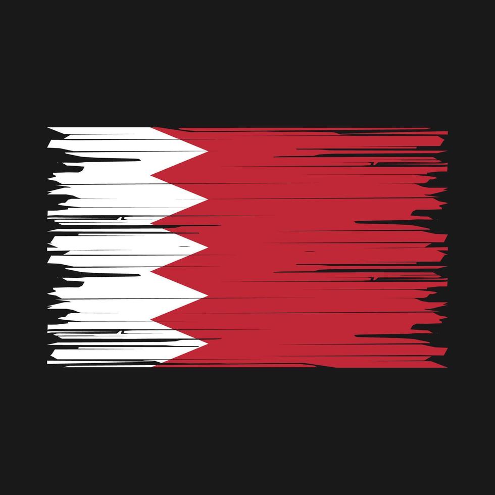 Bahrain Flag Brush vector