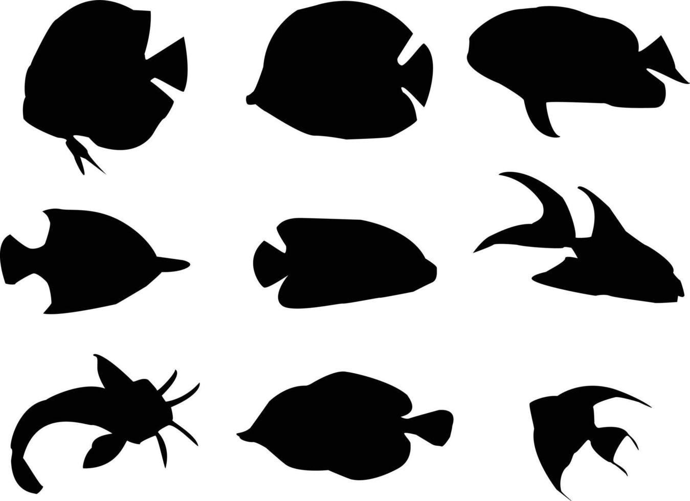 Creative, Amazing and Original Fishing  silhouette vector