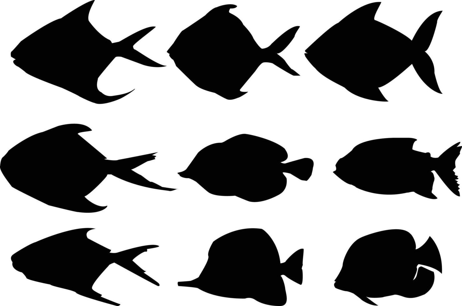 Creative, Amazing and Original Fishing  silhouette vector