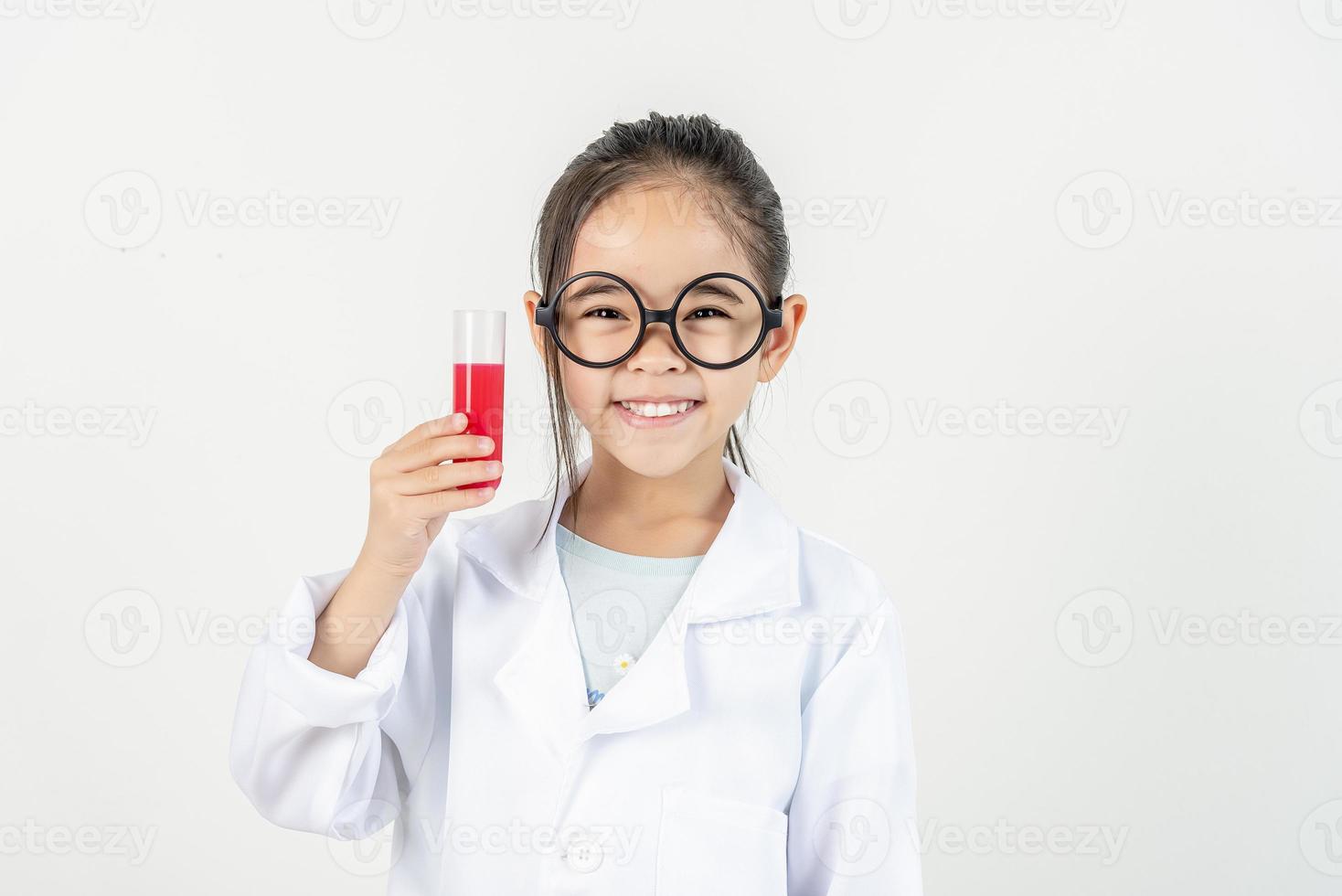 science and children concept girl photo