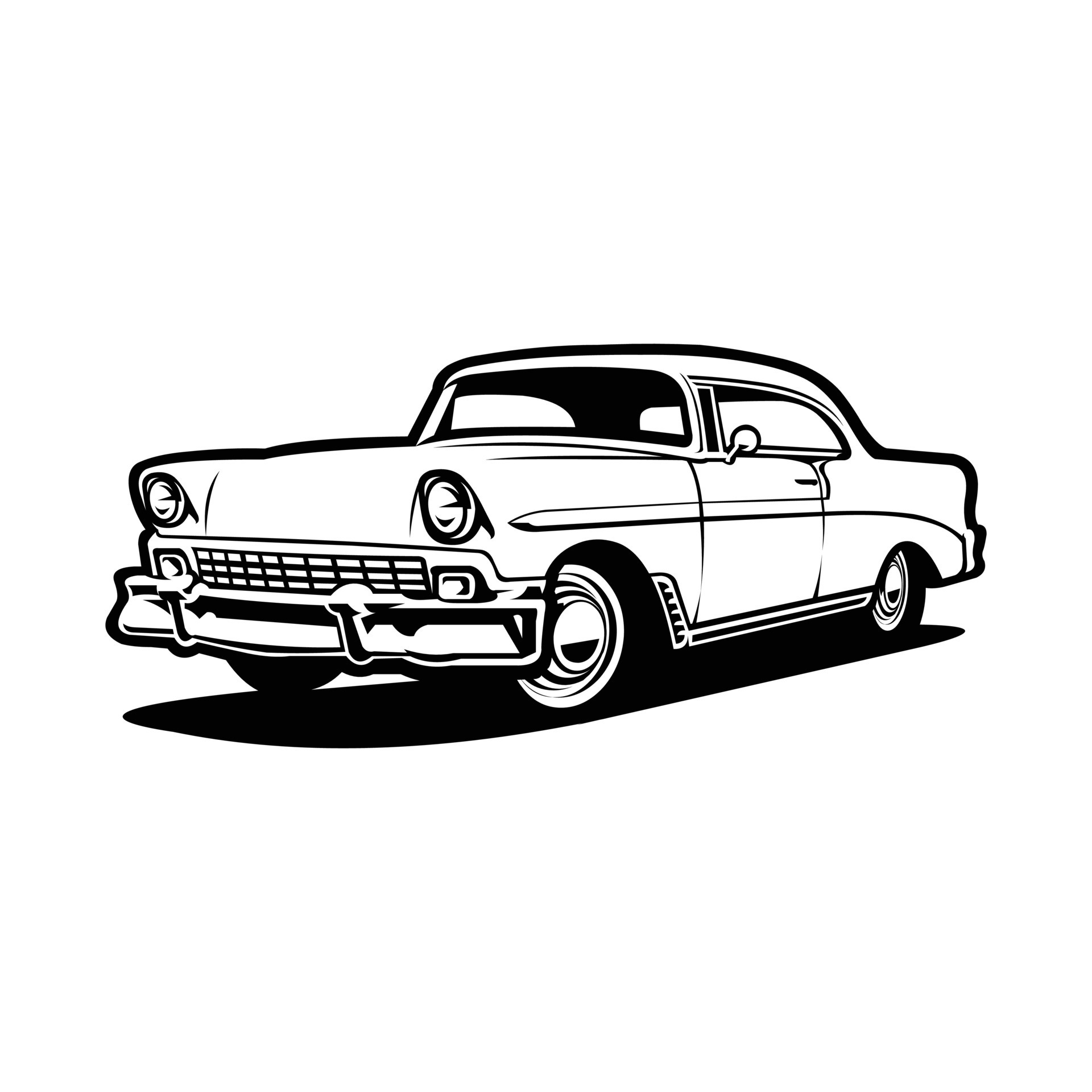 Classic Car Silhouette Vector Design. Vintage Car Silhouette Vector  Illustration. Best for Automotive Restoration Related Design 21486236  Vector Art at Vecteezy