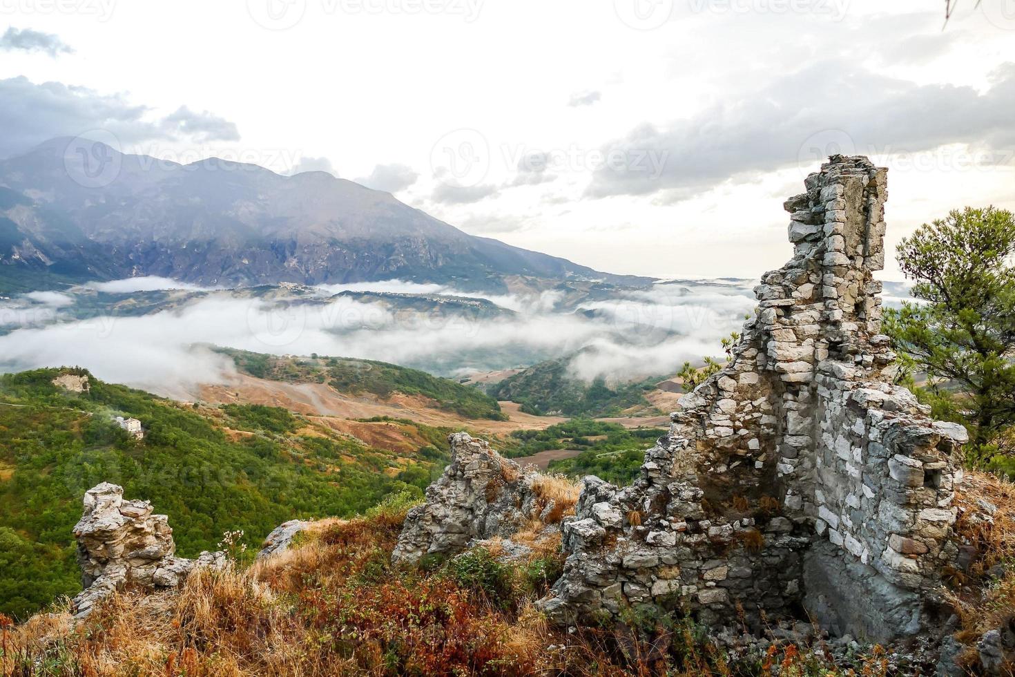 Scenic mountain landscape photo