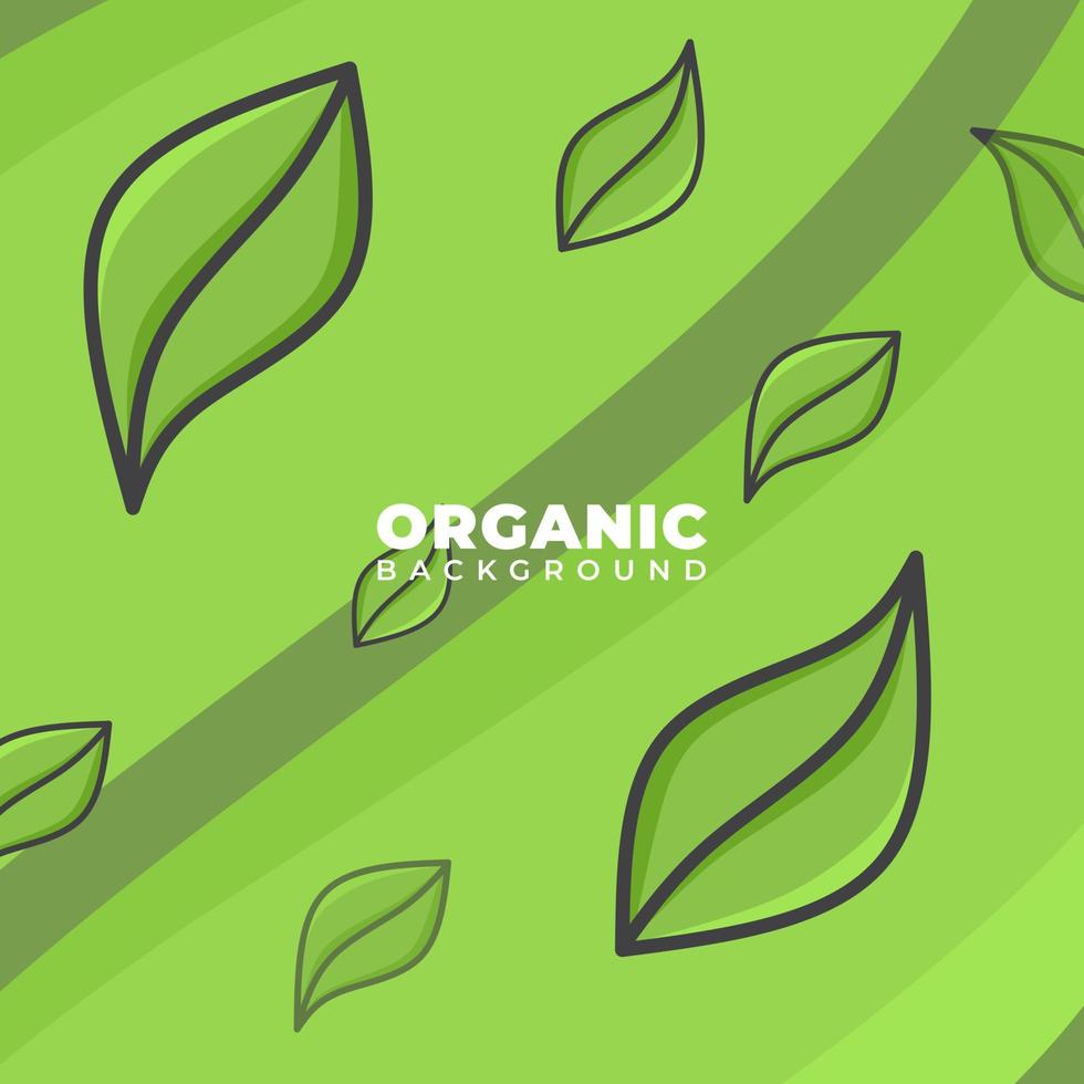 green natural background design with leaves that compose it vector