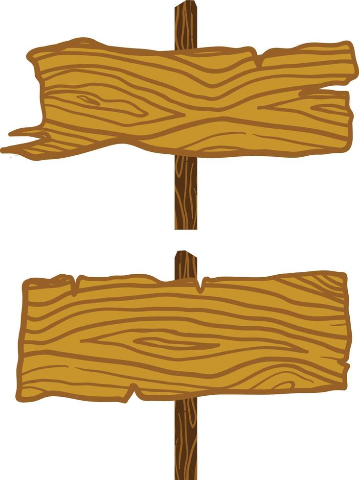 Vector illustration wood logs set isolated on white background