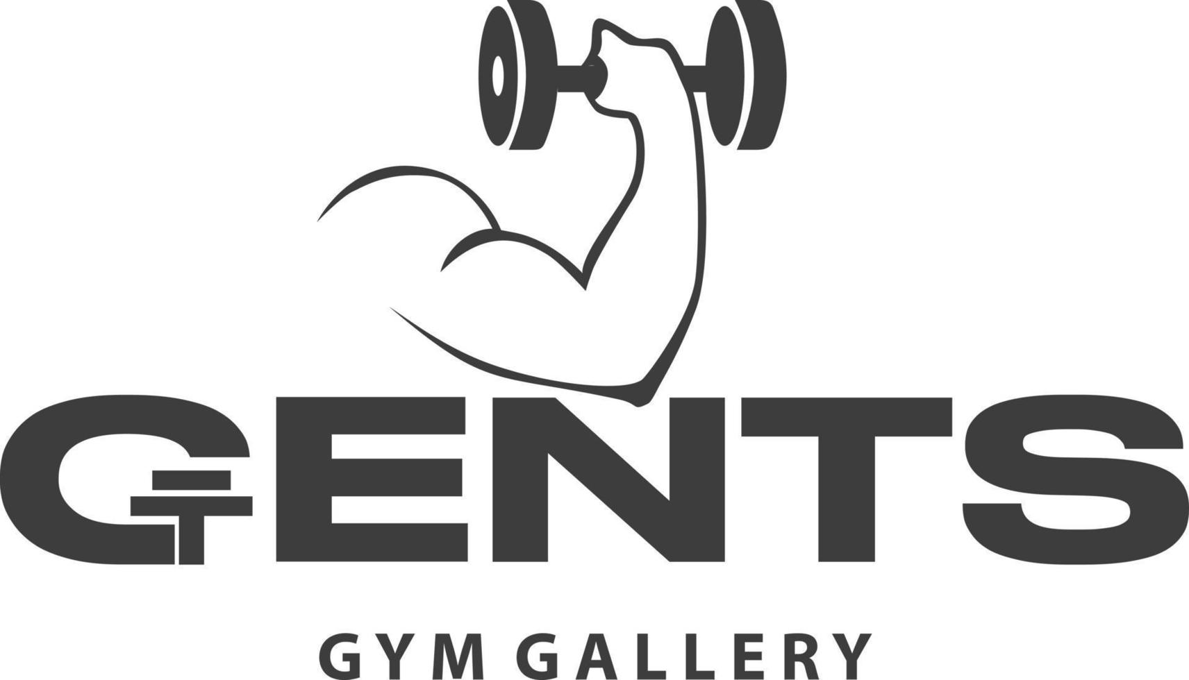 vector minimalista logo gimnasio masculino caballeros aislado en blanco antecedentes