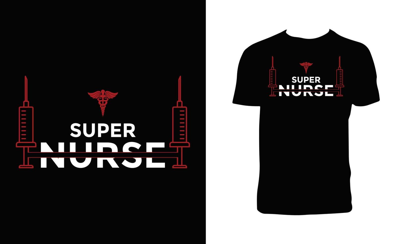 Nurse Typography T Shirt Design And Vector Illustration