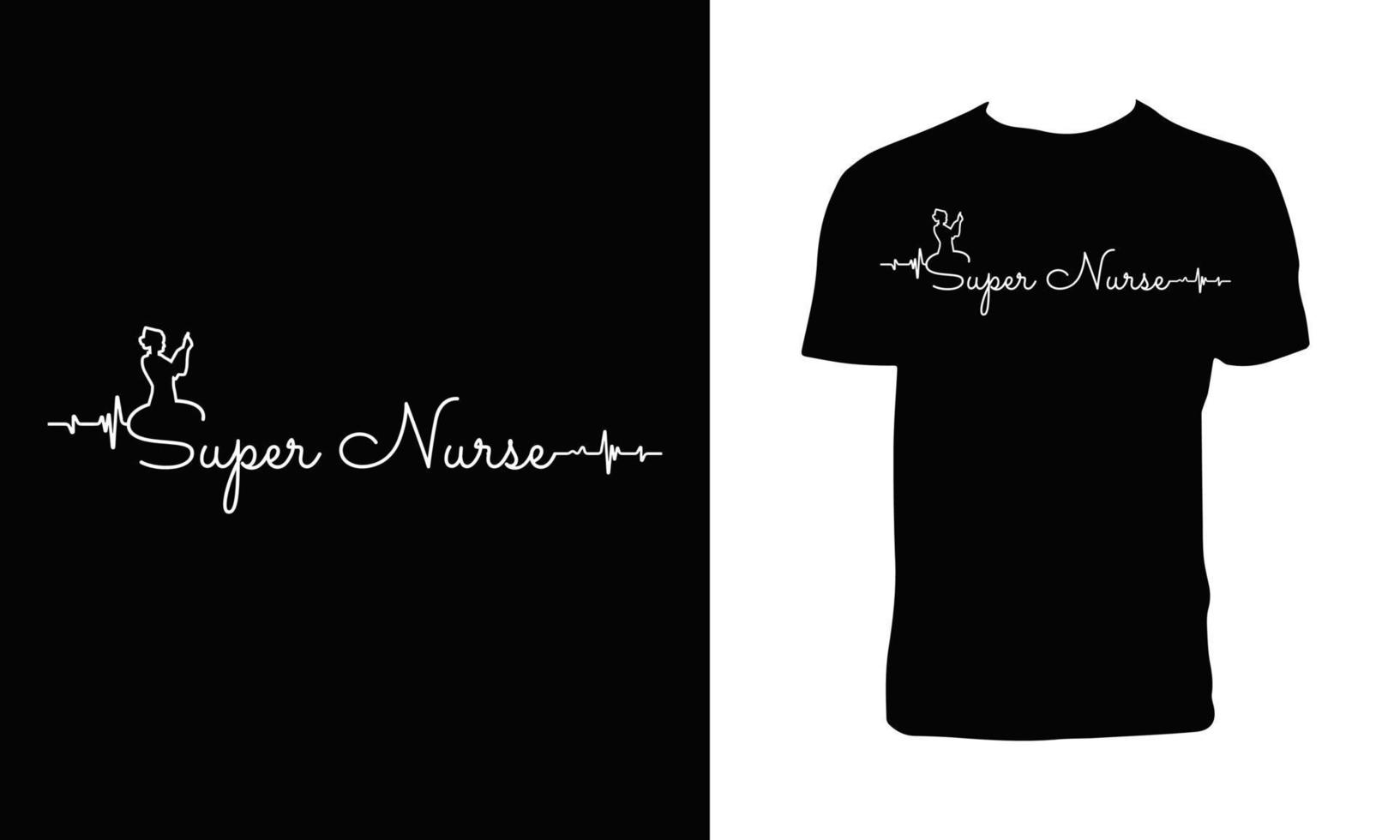 Nursing Vector T Shirt Design.