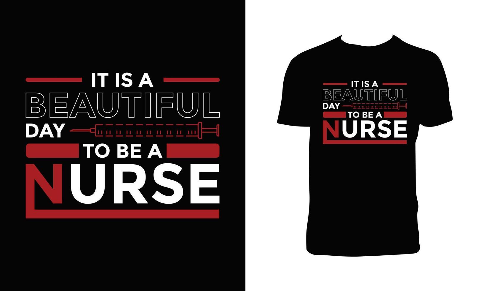 Creative Nurse T Shirt Design. vector