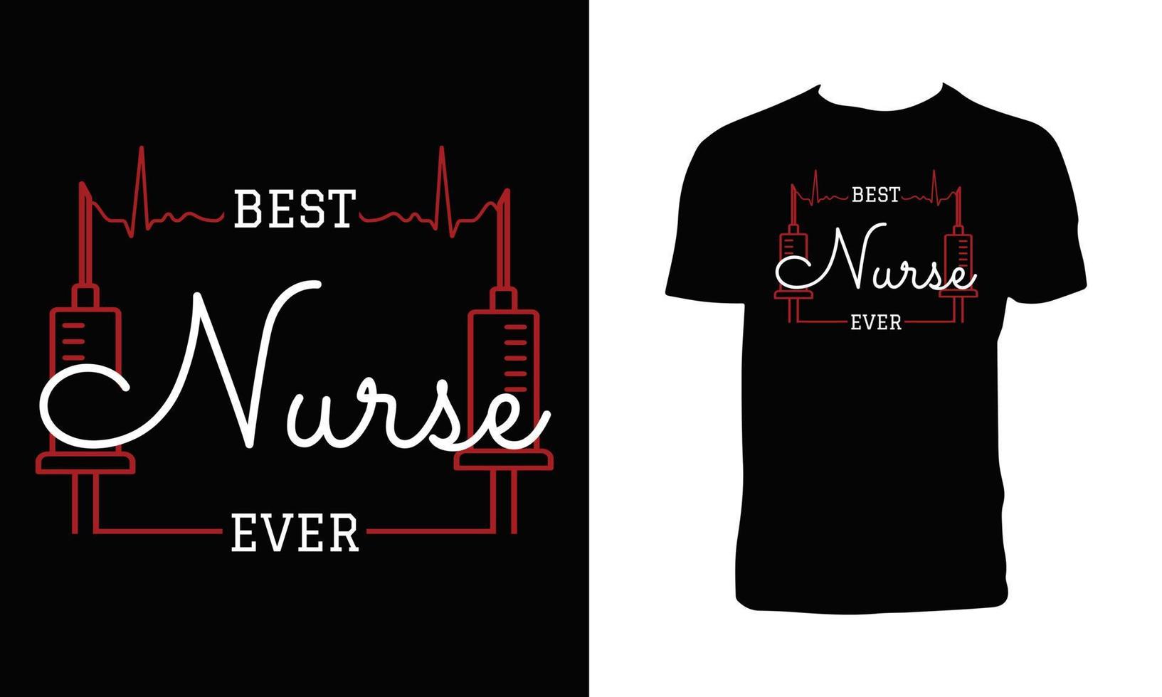 Nursing Vector T Shirt Design.