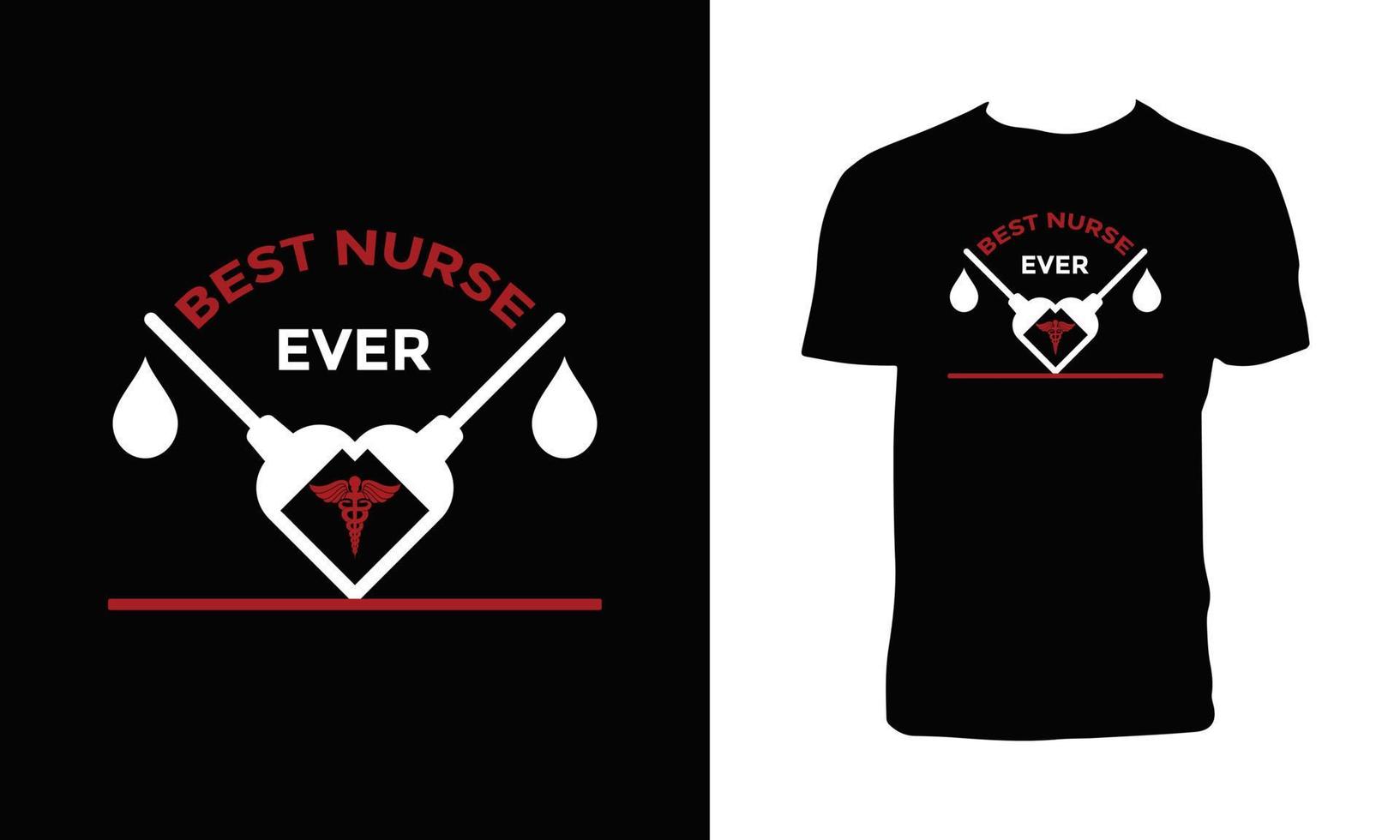 Creative Nurse T Shirt Design. vector