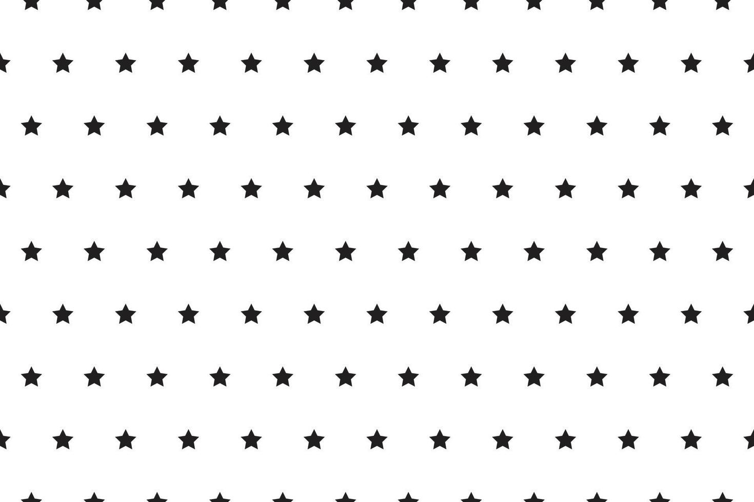 small black star polka dot pattern on white background. vector
