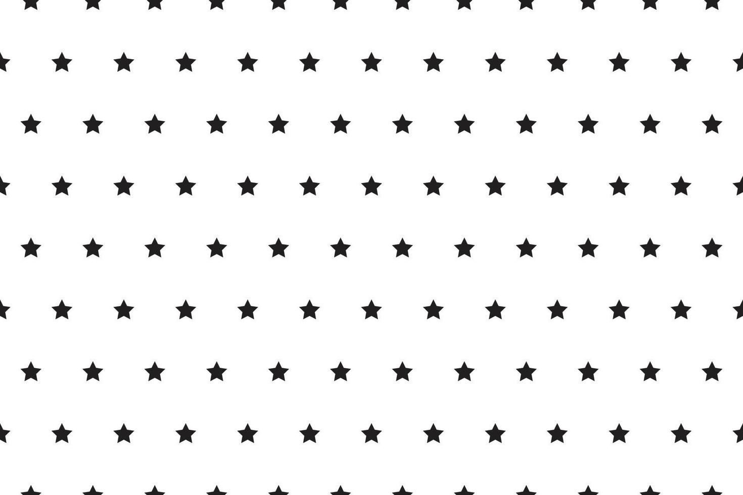 small black star polka dot pattern on white background. vector