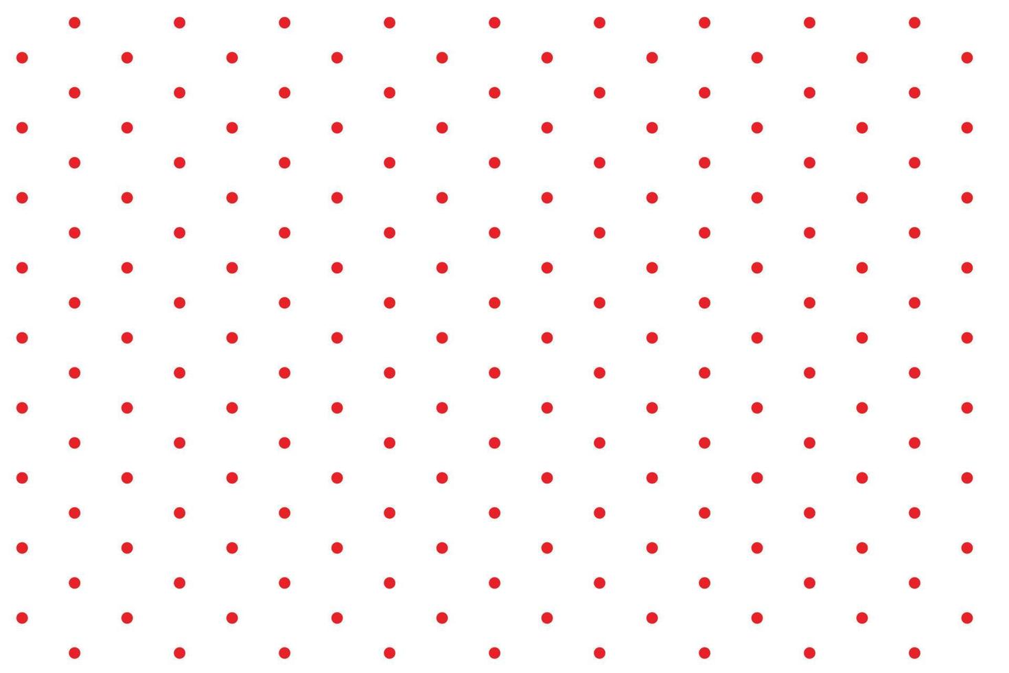 small polka red dot pattern on white background. vector