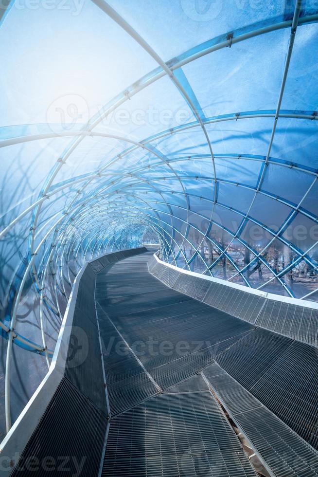 Walkway architecture at daytime in Anyang art public park, South Korea. photo