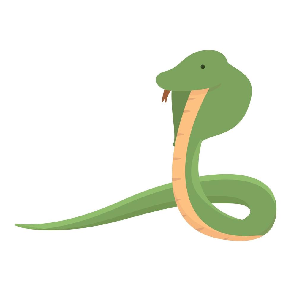 cobra icono dibujos animados vector. Rey serpiente vector