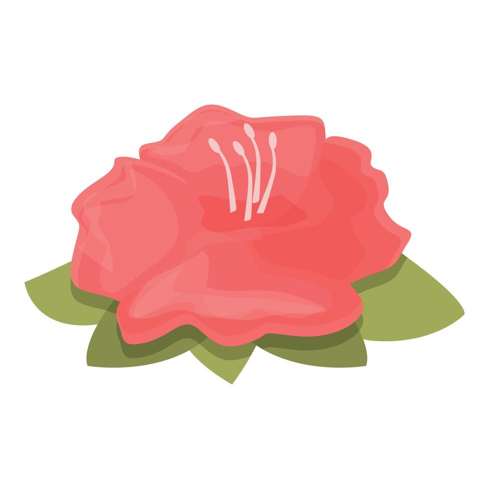 Nature rhododendron icon cartoon vector. Flower plant vector