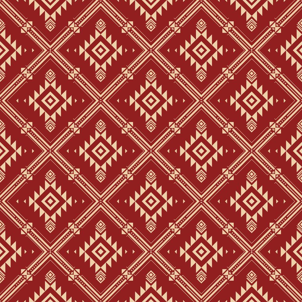Native american indian ornament pattern geometric ethnic textile texture tribal aztec pattern navajo mexican fabric seamless Vector decoration fashion