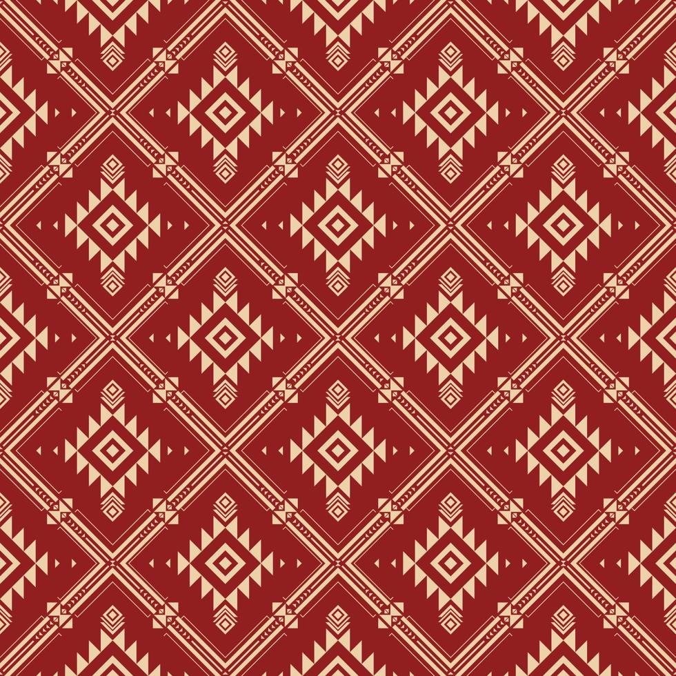 Native american indian ornament pattern geometric ethnic textile texture tribal aztec pattern navajo mexican fabric seamless Vector decoration fashion