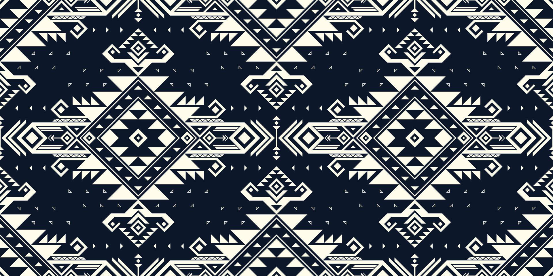 Native american indian ornament pattern geometric ethnic textile texture tribal aztec pattern navajo mexican fabric seamless Vector decoration fashion