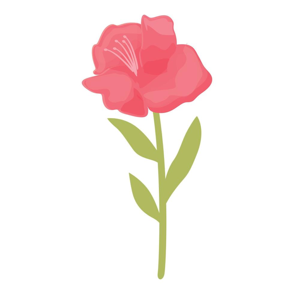 Natural rhododendron icon cartoon vector. Flower plant vector