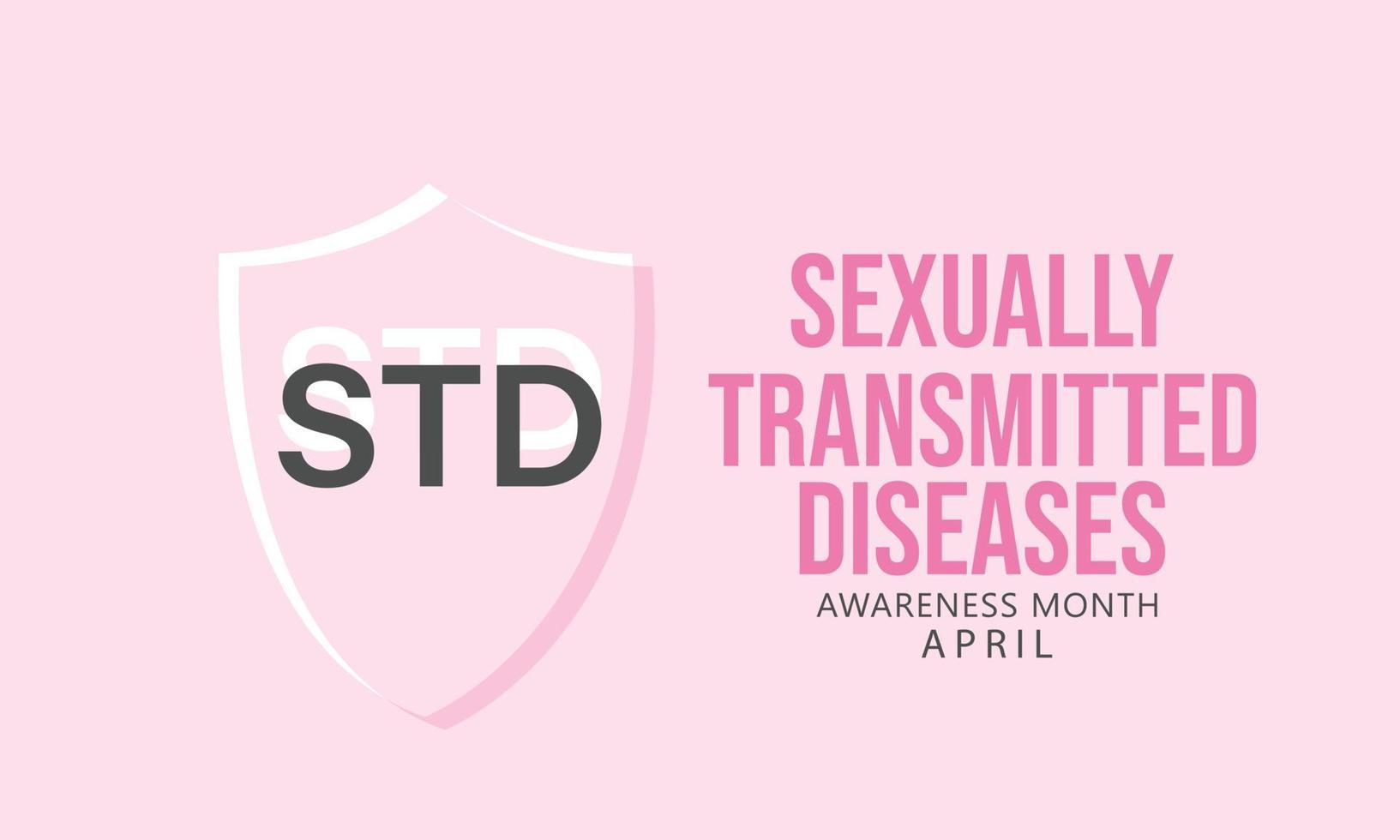 April is Sexually Transmitted diseases Awareness Month. Template for
