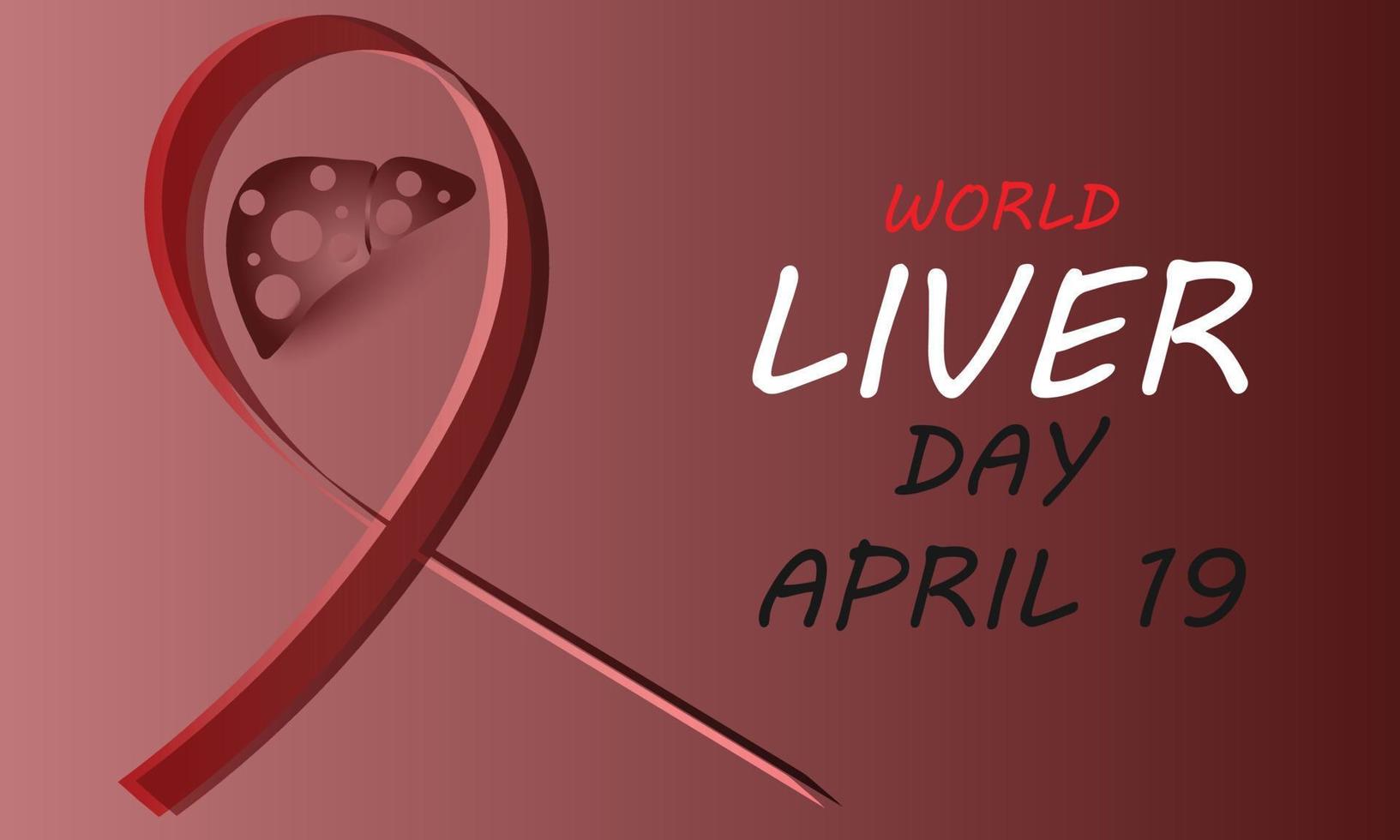 World Liver day. Template for background, banner, card, poster vector