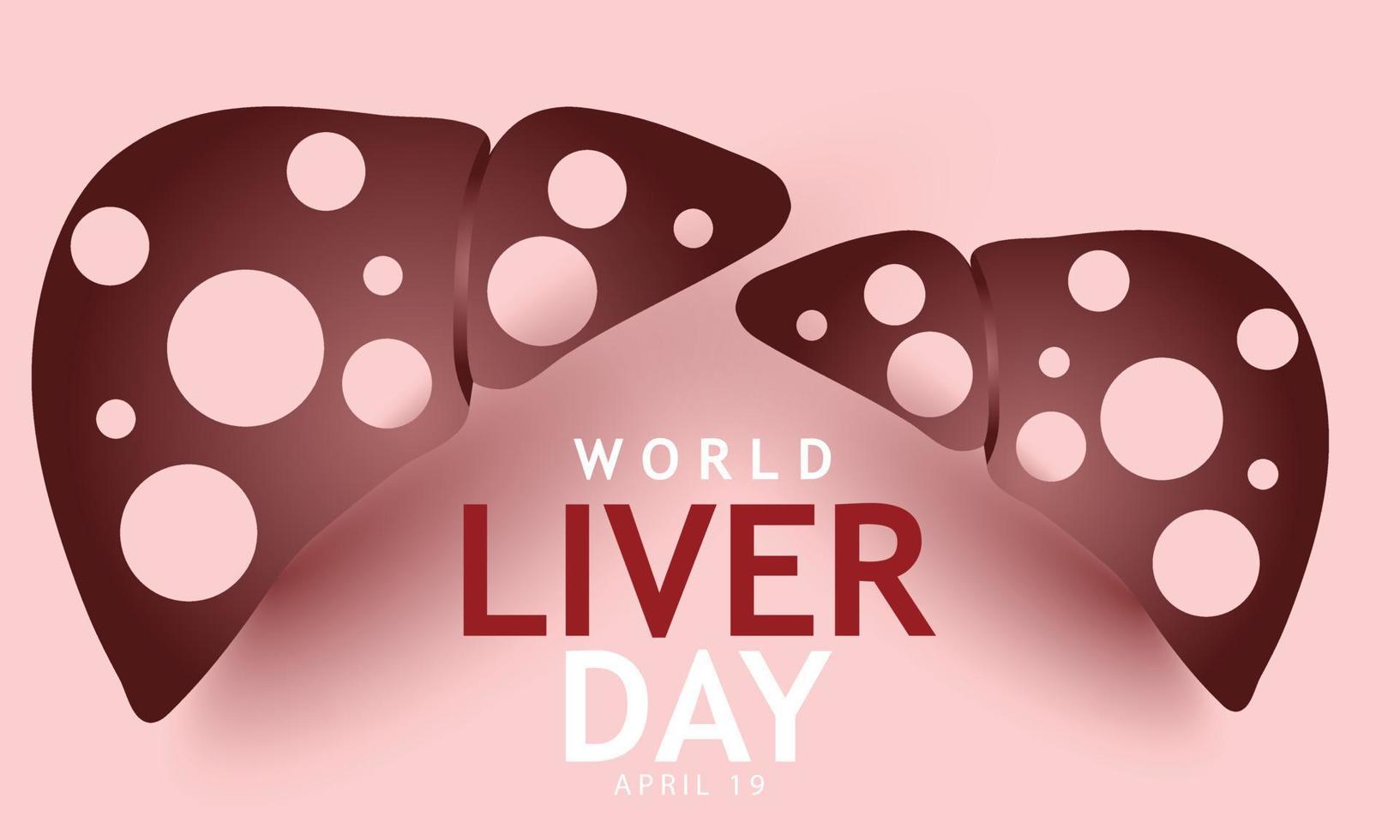 World Liver day. Template for background, banner, card, poster vector