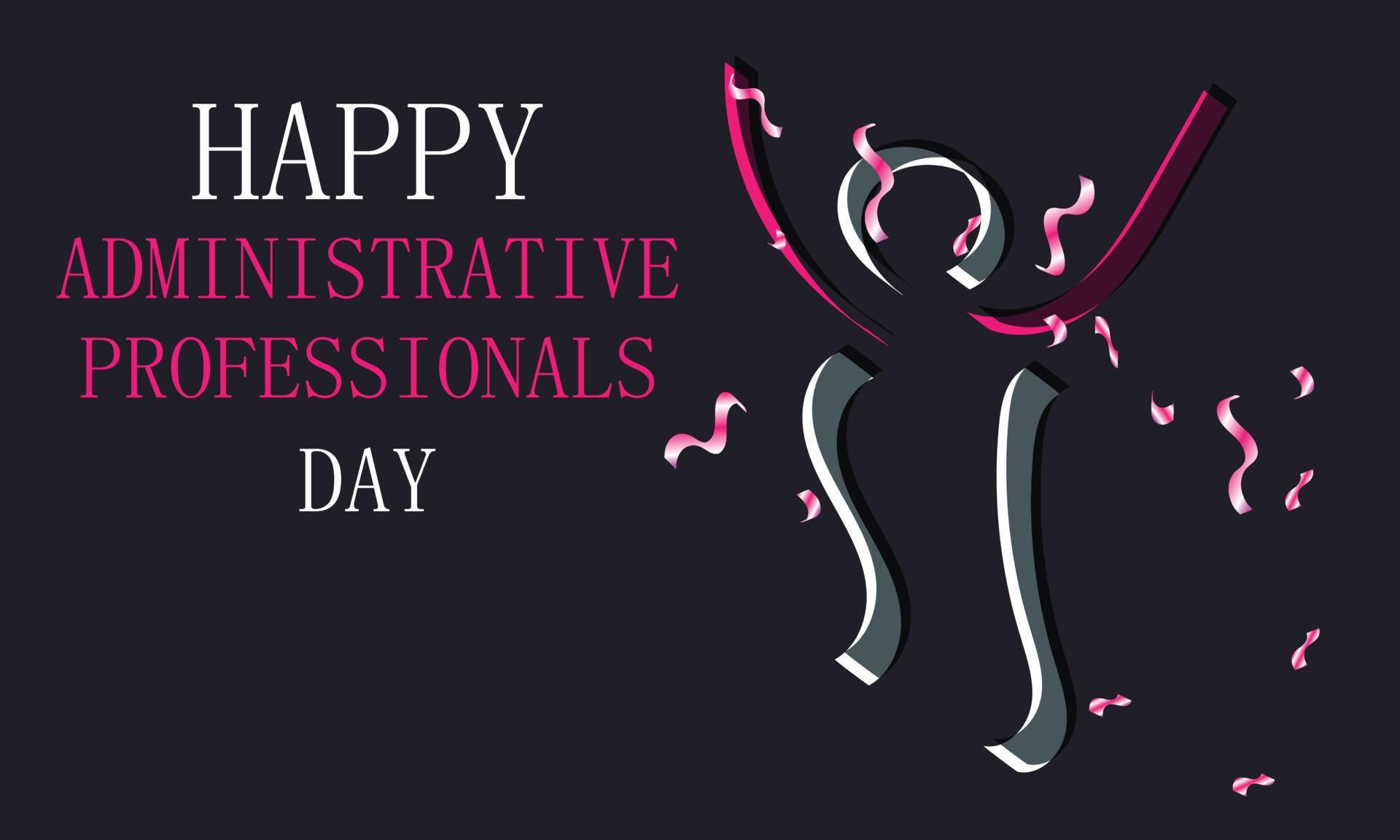 Administrative Professionals Day. Template for background, banner, card