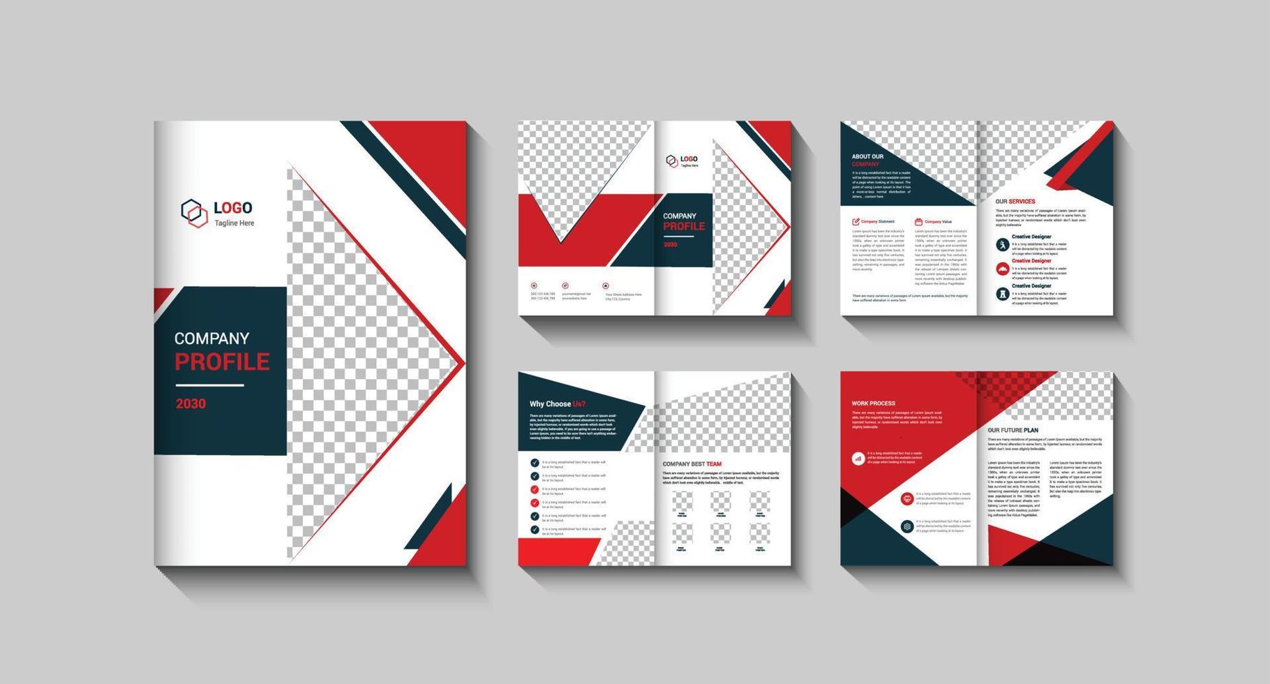 Company Profile Brochure Template Design vector